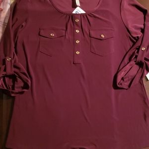 Womens~Knit Top~Petite Large